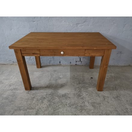 Tömörfa étkezőasztal, egyenes lábú (120 cm)