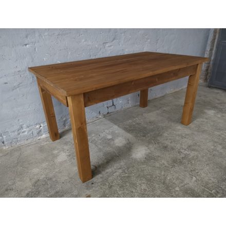 Bővíthető fenyő asztal, egyenes lábú (160 cm)